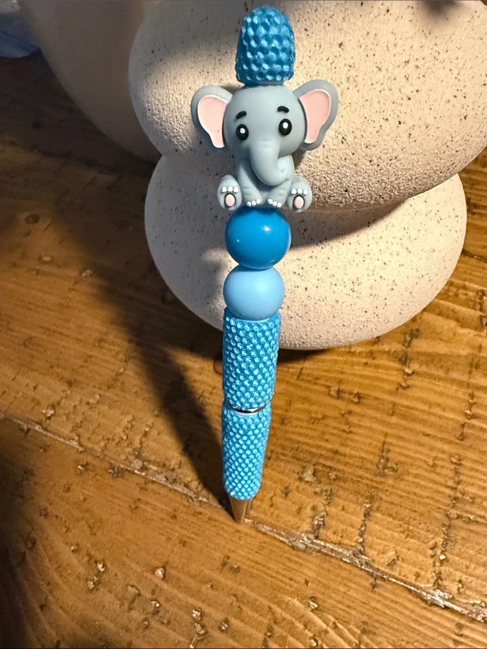 Blue Elephant pen - Cute Blue Elephant Design